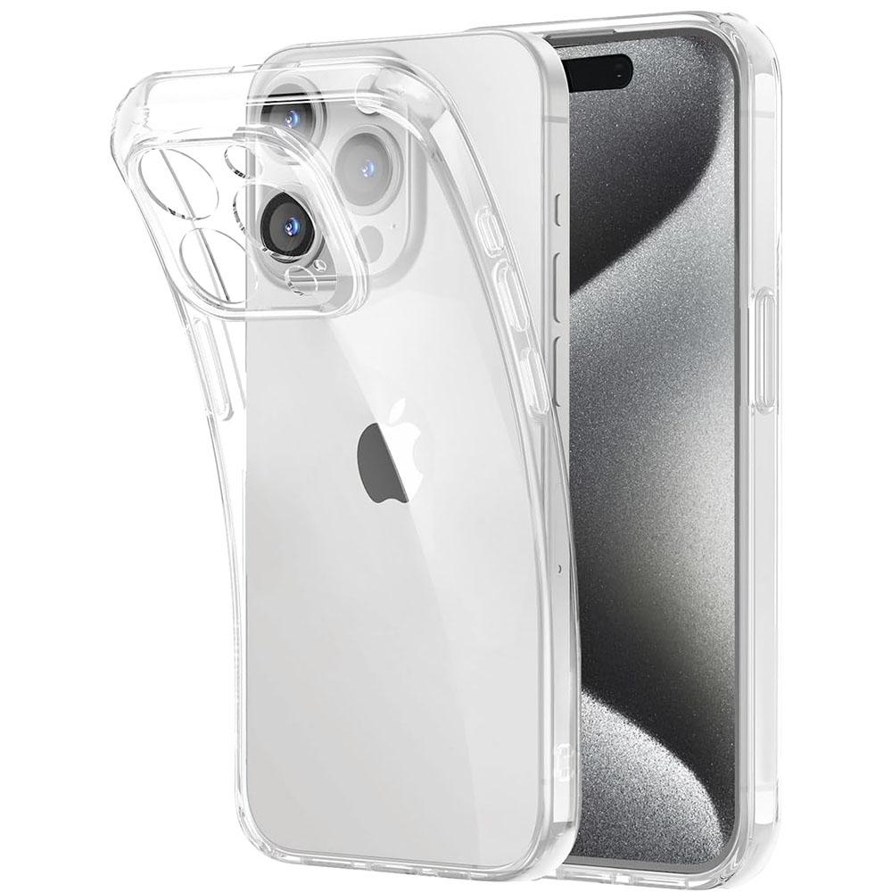 Роскошный Ультратонкий Силиконовый Мягкий Прозрачный Чехол для iPhone 17 Air 16e 16 15 14 Plus 13 12 Mini 11 Pro Max Задняя Крышка Прозрачный Чехол