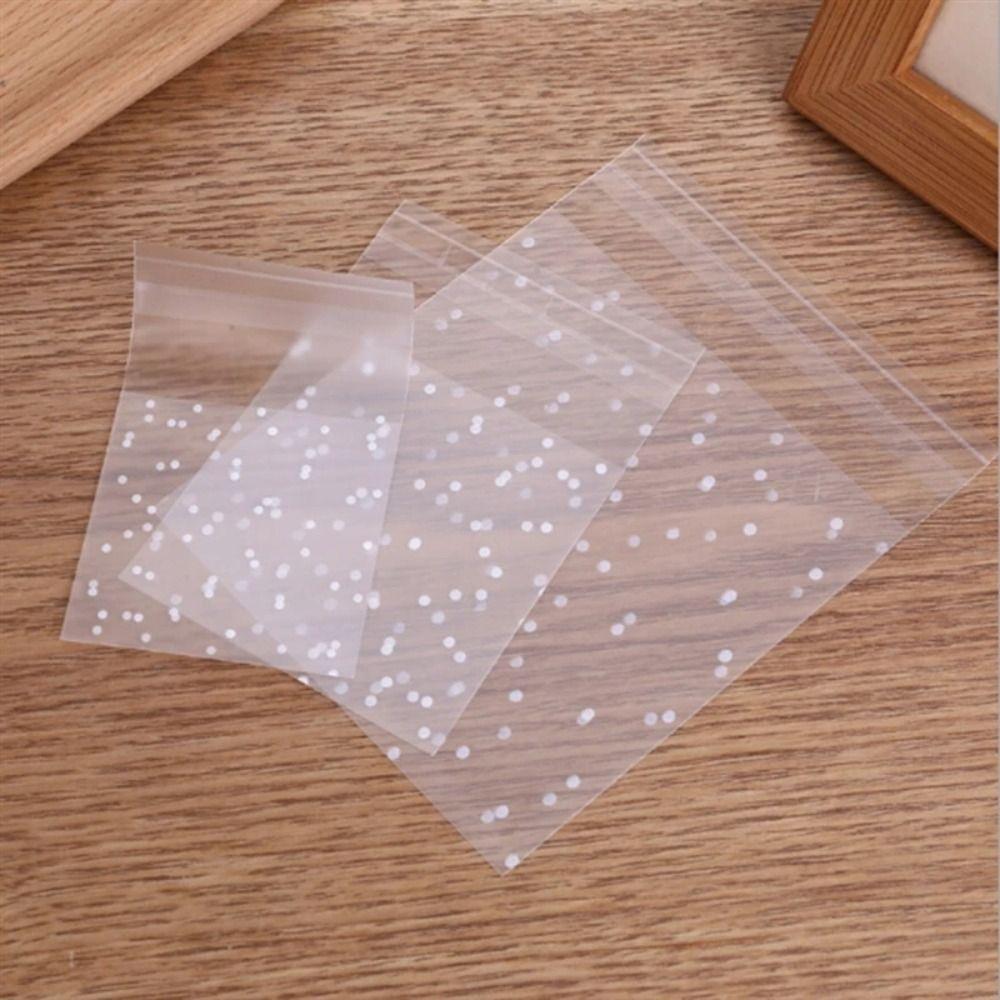 100pcs Self-adhesive Candy Bag Baking Packaging Gift Bag Party Cookie Bag Cookies Packing