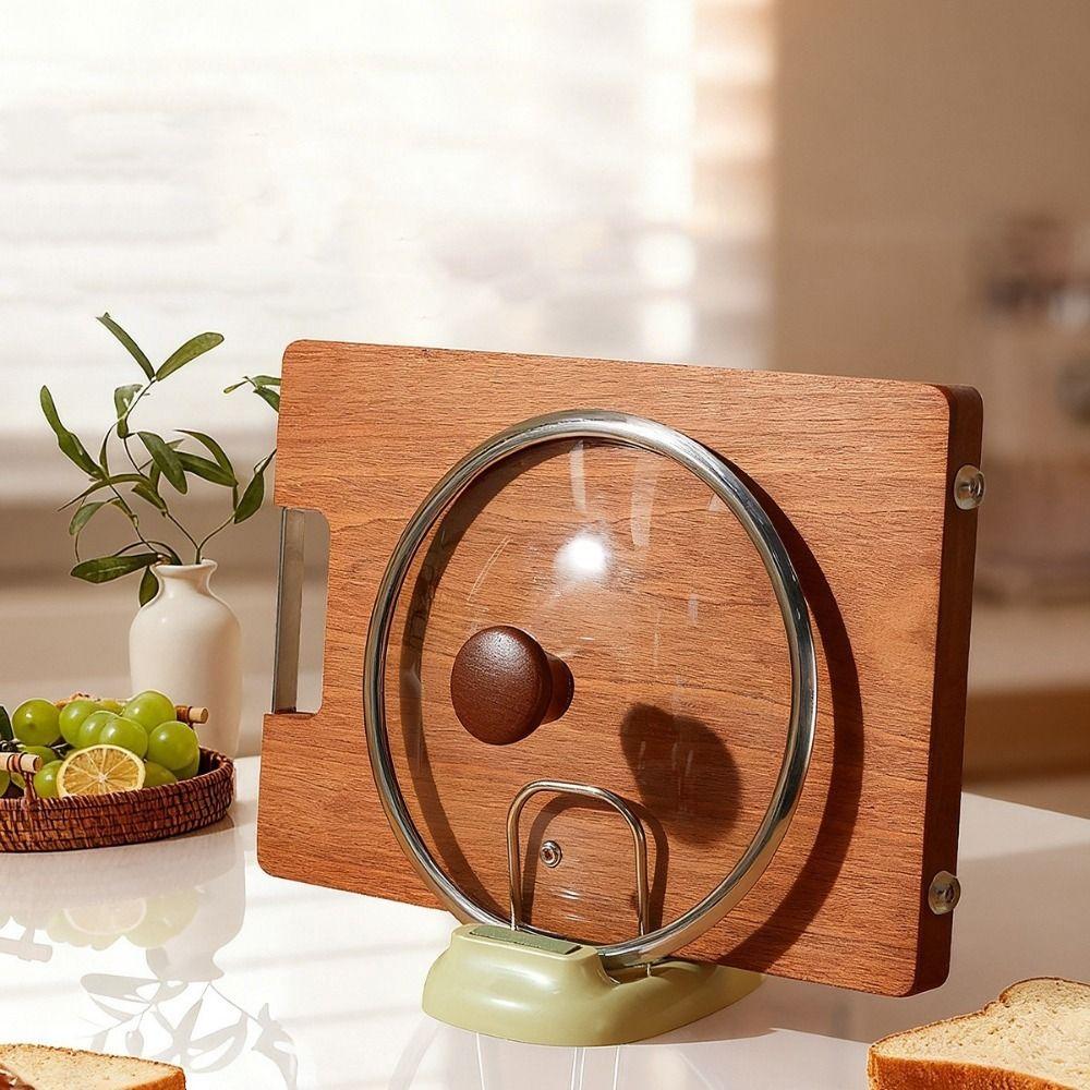 Plastic Cutting Board Holder Stable Pot Lid Stand Multi-functional Pot Cover Shelf  for Kitchen