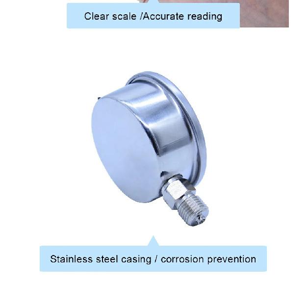 OUTEST 0-60MPa Radial stainless steel manometer pressure gauge Air oil water Hydraulic Pressure gauge Thread G1/4