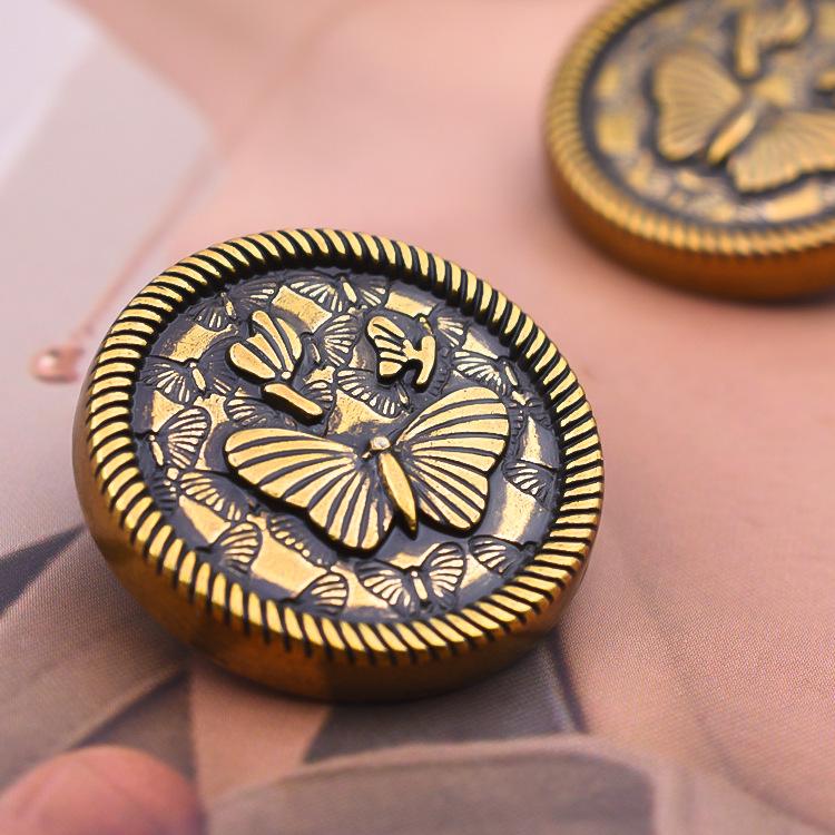 10 шт., красивые полые пуговицы с цветком, высокое качество, цельнометаллические круглые пуговицы, аксессуары для женской одежды