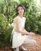 Leobyui Box Pleated Satin Skirt White