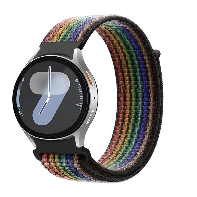 Нейлоновый петлевой ремешок для Samsung Galaxy Watch 7/FE/6 5 4 44мм 40мм Оригинальный ремешок для Watch 6 Classic 47мм 43мм/5 Pro 45мм