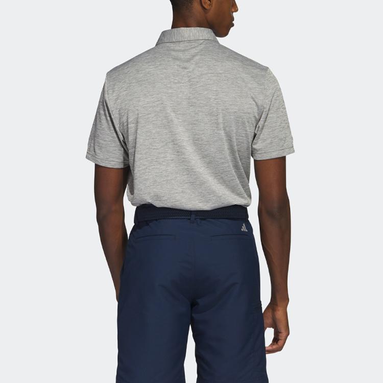Adidas Рубашка поло с рисунком на груди, полосатая, цветная, с коротким рукавом, для гольфа, мужская рубашка поло Rock-Olive HR7996