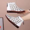 New Arrival Hollow Out Women's Sandals Flat Roman Sandals Ethnic Round Toe Plus Size Short Boots for Middle-aged Women