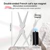 Multifunctional Cat's Eye Nail Magnetic Stick Super Strong Gel Polish Magnet Pen Cylinder with Iron Sheet for Creative Nail Art