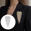 DIY Accessory Tassel Brooch Heart Studded Diamond Brooch Fashion Lapel Brooch