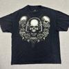 Оригинальная футболка OG Abel See Hear Speak No Evil с принтом Череп и Роза Черная Chicano Art 2XL Унисекс