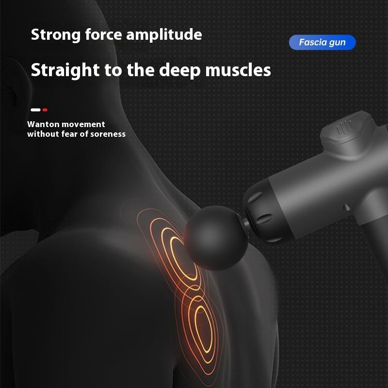 Professional grade LCD intelligent screen fascia gun multifunctional home fitness and relaxation mini massager for muscles