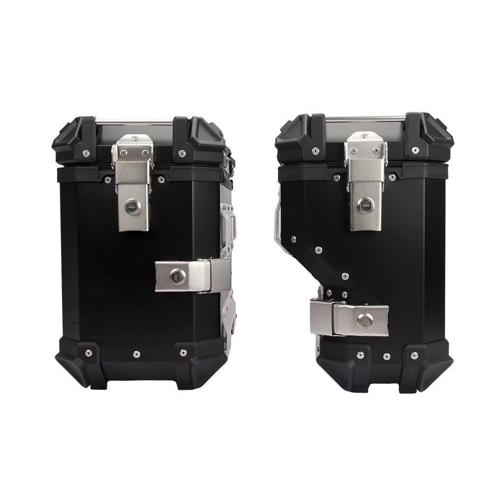 Универсальные мотоциклетные алюминиевые боковые кофры – Водонепроницаемые, Противоударные, Быстросъемные (18 л/28 л/35 л)