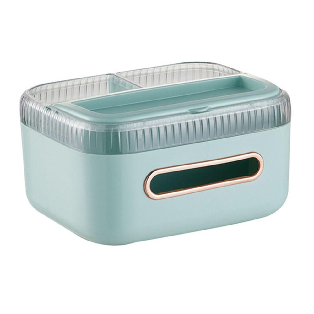 Dustproof Tissue Paper Box Waterproof Double-layer Tissue Holder Desk Organizer