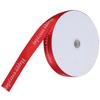 Printing Satin Ribbon Personalized Christmas Xmas Ribbons for Holiday Gifts DecorationsRed