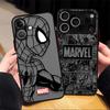 Крутой чехол для телефона Marvel Человек-паук для Apple iPhone 16e 15 16 14 Plus 13 Mini 12 13 11 17 Pro Max 17 Air XS Max 7 8 Мягкий чехол