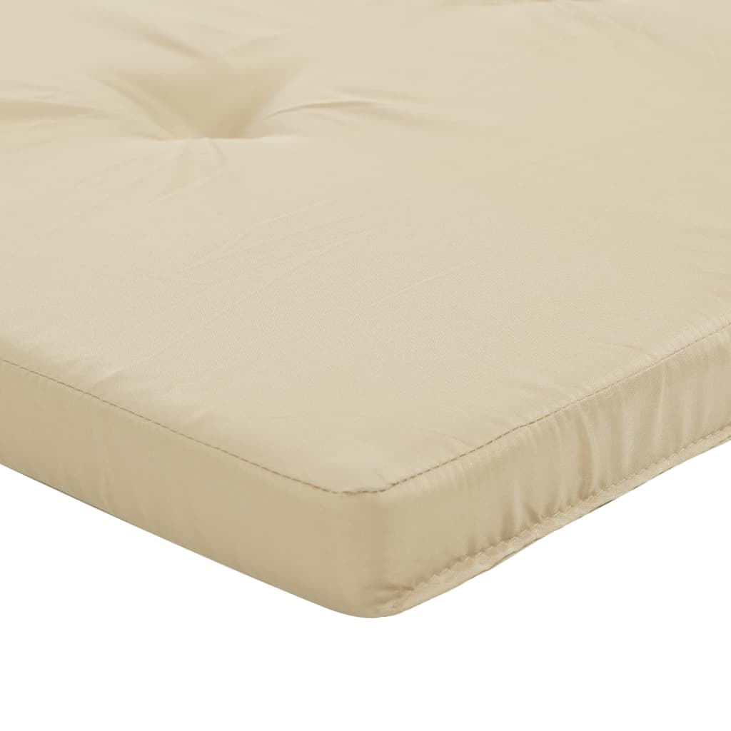 Lounge Chair Cushions 2 pcs Beige Oxford Fabric