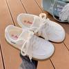 Student Fashion Trend Women's Summer New Lace-up Mesh Sneakers Versatile Casual White Shoes
