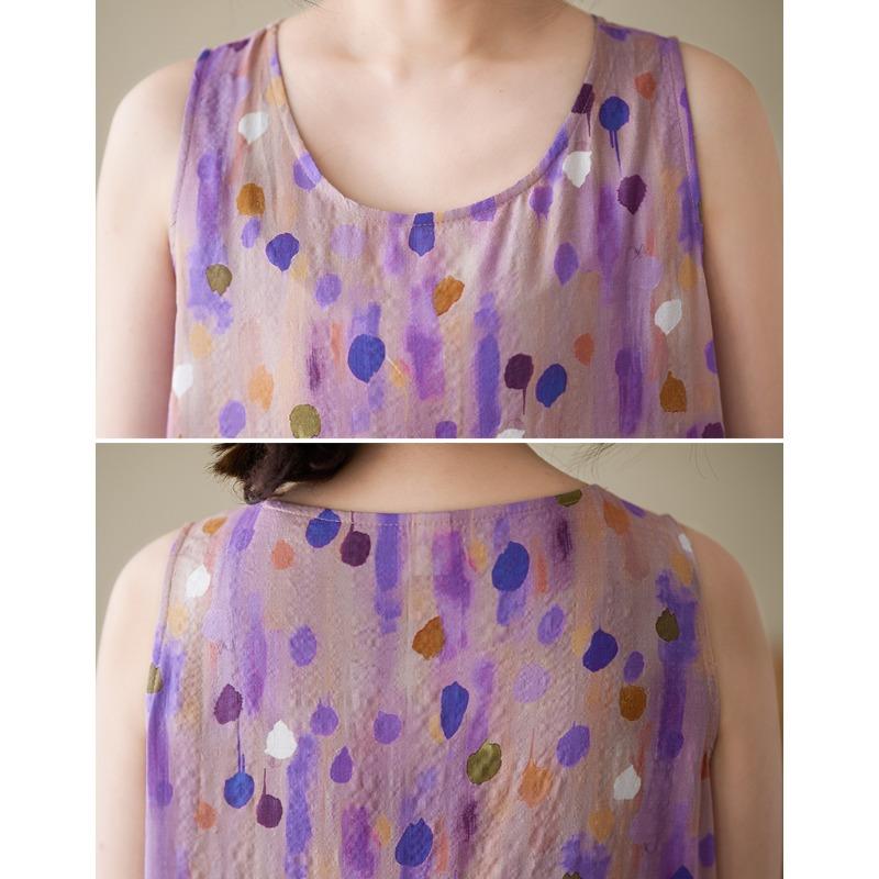 DIMANAF 2025 Новое летнее женское платье большого размера свободного кроя в винтажный горошек, базовый сарафан, повседневное длинное платье