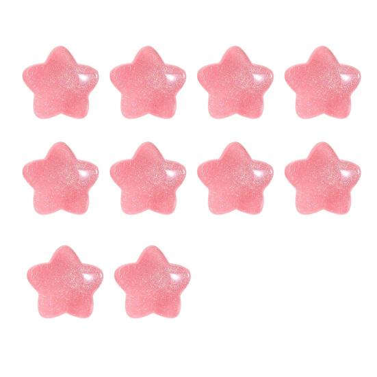 10 шт., бусины со звездами, яркие цвета, милые украшения из смолы, сделай сам, ювелирные изделия, аксессуары для чехлов для мобильных телефонов