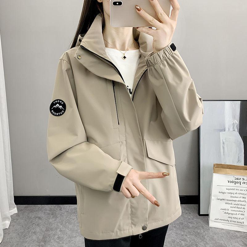 Fashionable Loose Spring and Autumn Women's Coat Best-selling Waterproof and Windproof Windbreaker for Women Outdoor Daily Commuting Casual Outerwear