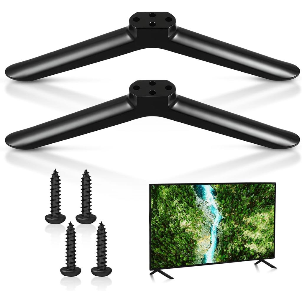 2 Pcs TV Stand Legs, Table Top TV Stand Base Replacement Bracket, Universal TV Legs Compatible with Samsung LG Sharp TVs Most 32-65 inch