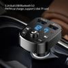 Автомобильный громкоговоритель Bluetooth совместимый 5.0 FM передатчик автомобильный комплект MP3 модулятор плеер громкоговоритель аудио приемник 2 USB быстрое зарядное устройство