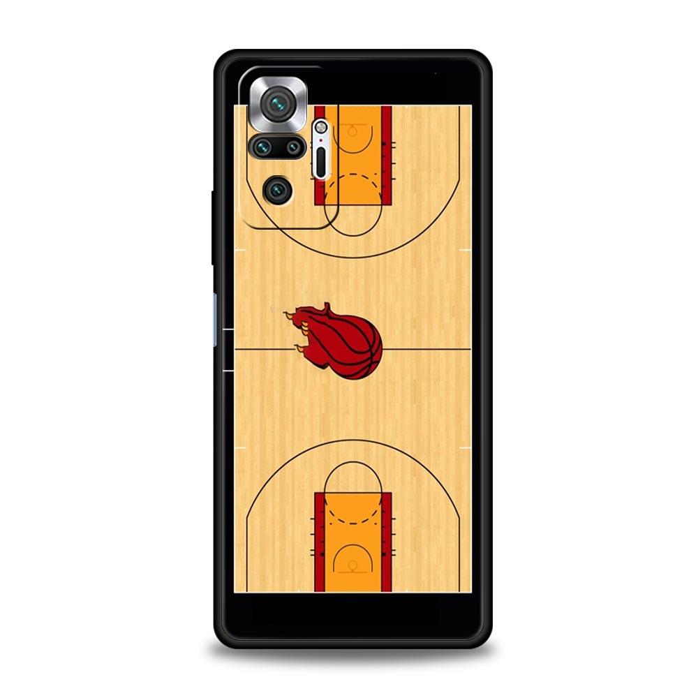 Чехол для телефона с тактической доской для футбола и баскетбола для Xiaomi Redmi Note 14 13 5G 10 11 12 Pro Plus 4G 14C 13C 12C 10C Черный