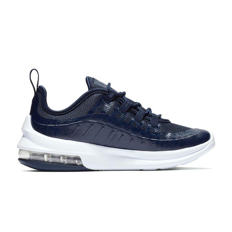 Nike Air Max Axis Кожаные Удобные Низкие Подростковые Повседневные Кроссовки Морской Синий Для Детей Возрастом 3 7 Лет AH5223-401