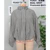 Womens Plaid Jacket Casual Long Sleeve Zip-Up Blazer Style Outerwear Fall
