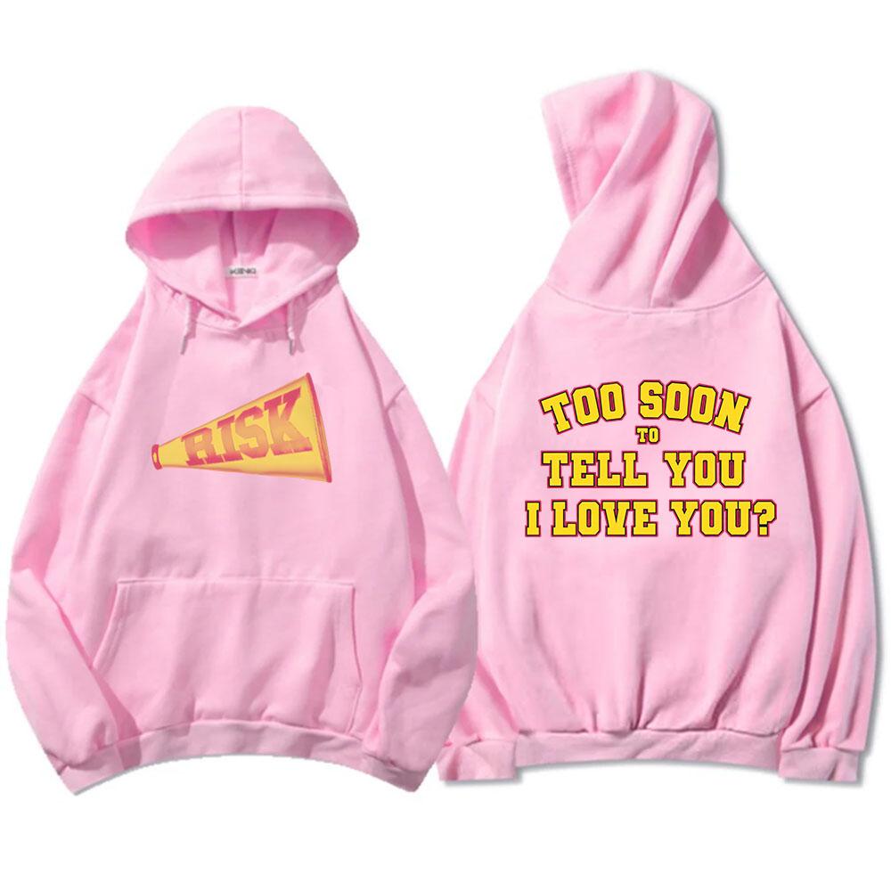Рискну ли я слишком рано сказать тебе «Я люблю тебя»? Толстовки с капюшоном Gracie Abrams Графические толстовки Sudaderas Зима Осень Флис Теплые пуловеры Мужские