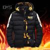 Winter Men Cotton Jacket with Detachable Hood Reversible Zipper Pocket Thickened Windproof Warm Regular Fit Male Casual Cotton Coat Top