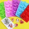 Cake Silicone Mould 8 Even Bear Hippo Lion Silicone Chocolate Mould