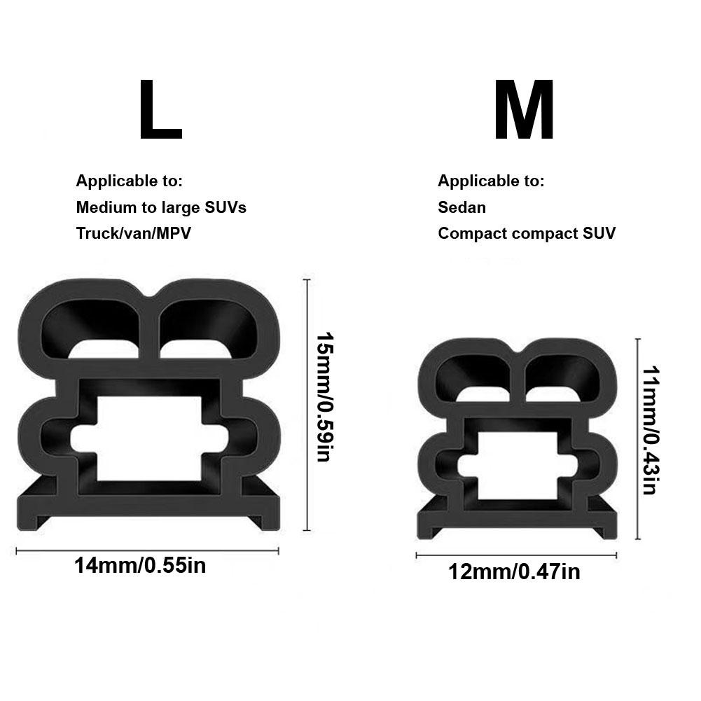Уплотнители дверей автомобиля, двухслойные, автомобильные, защитные, звукоизоляционные, водонепроницаемые, резиновые, уплотнительные полосы для дверей, багажника, капота, 5/12/25 м