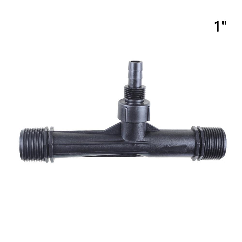 Male Thread Venturi Fertilizer Injector 1/2" 3/4" 1" Ozone Injector Black Irrigation Drip Device