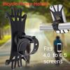Silicone Bicycle Phone Holder Fixed 360 Degree Rotating Motorcycle for iPhone Samsung Xiaomi Outdoor Riding Navigation Holder