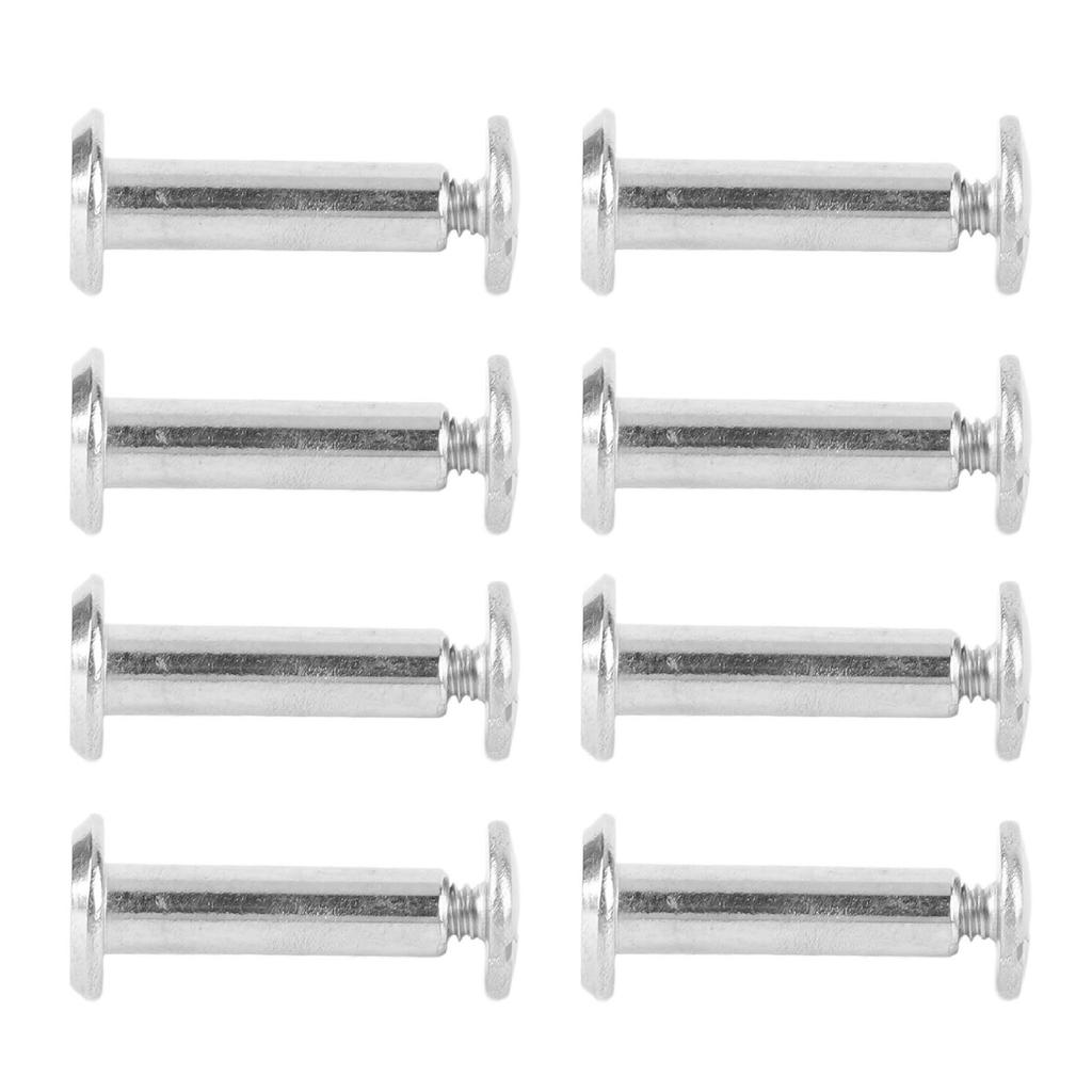 100 Pairs M2 Rivet Set Stainless Steel Flat Round Hex Socket Head Stud Set for Construction Woodworking 3 X 11 X 6mm