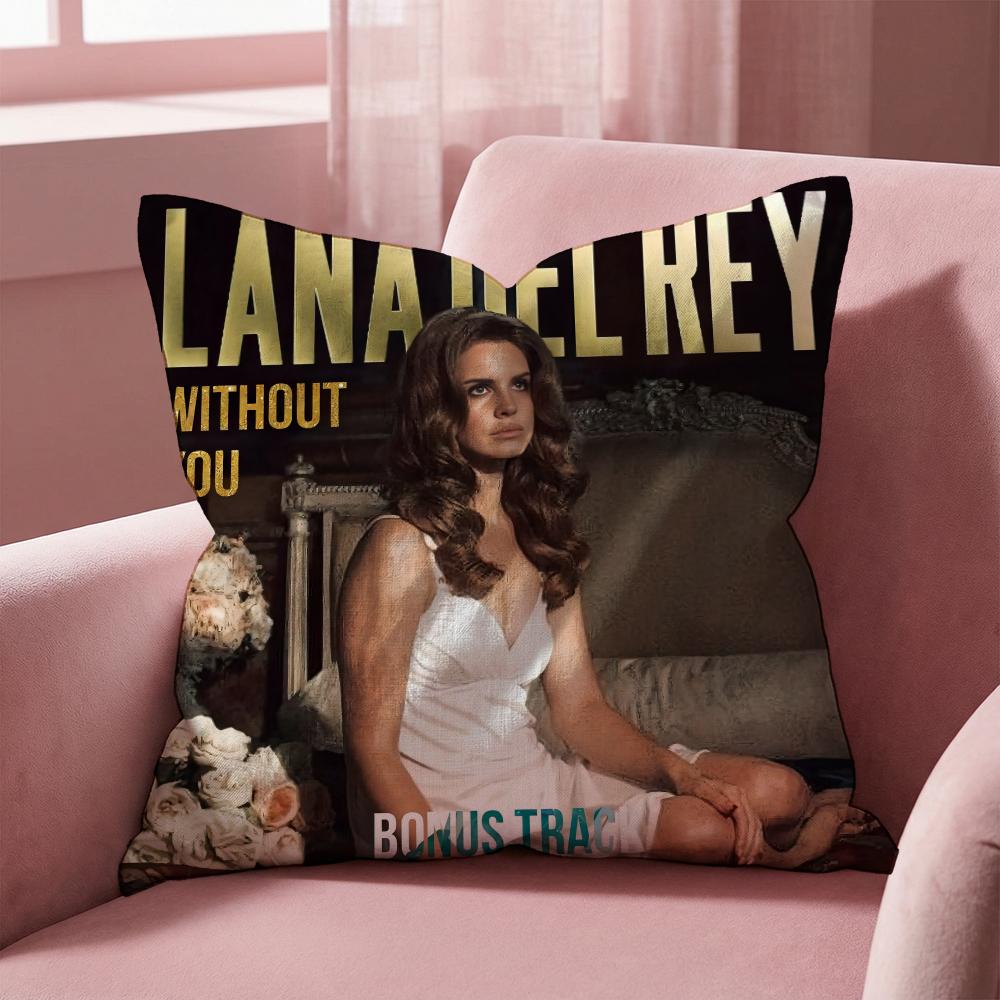 Чехол для подушки Singer L-Lana Del Rey, многоцелевой, для дома и автомобиля - Двусторонний, мягкий и прочный, для повседневного использования