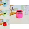 Plastic Flower Pot With Macaron Color Edging And Butterfly Bow For Hotel Wedding Decor Faux Plant Display