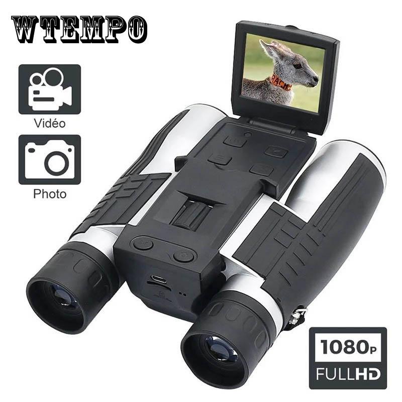 12x32 цифровой телескоп 2,0 "ЖК-экран бинокулярный телескоп HD цифровая камера фото-видеозапись уличный бинокль