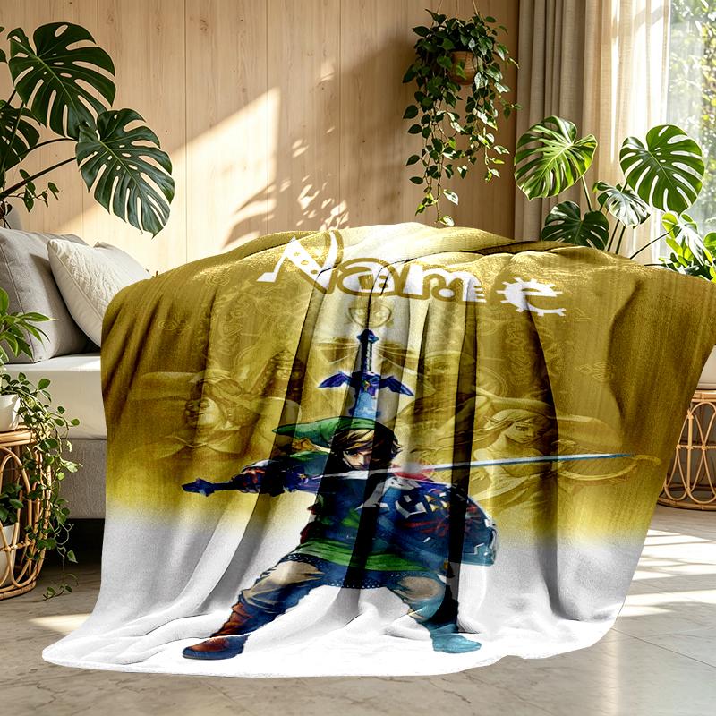 Custom Name Personalized Video games Print Blanket, Home Decor, Bedroom, Sofa, Camping, Couch, Gifts for Birthday Christmas