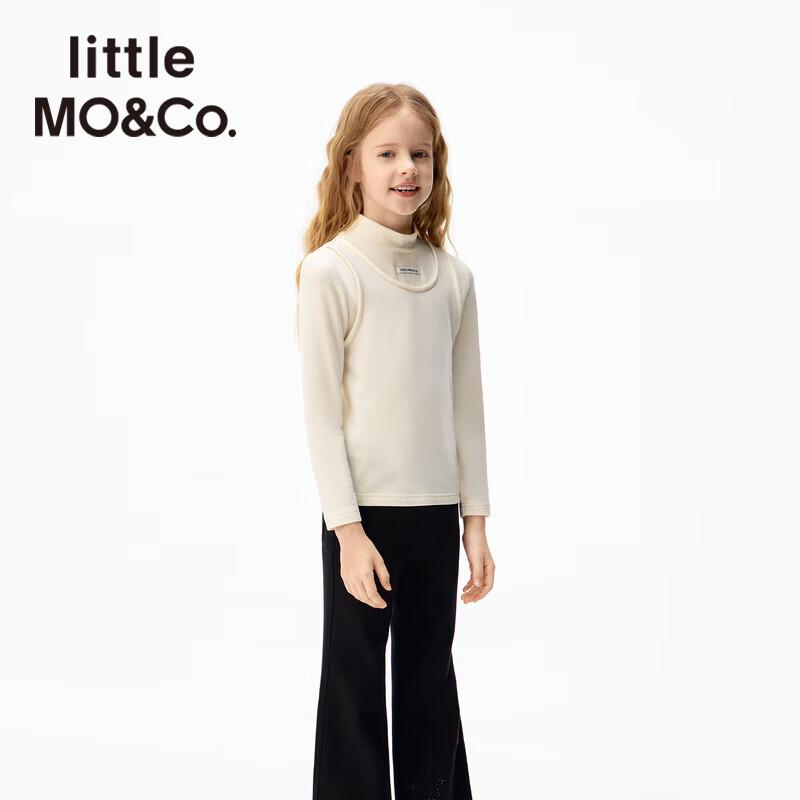 little MO&Co. Girls' Thermal Long-Sleeve Faux-Layer T-Shirt