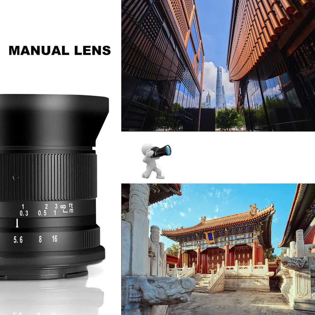 7 Artisans 12mm Mark II Ultra Manual Focus Prime Lens for Canon RF Mount Mirrorless Cameras EOS R6 F2.8 Wide-Angle APS-C R/EOS R3/EOS RP/EOS R5/EOS
