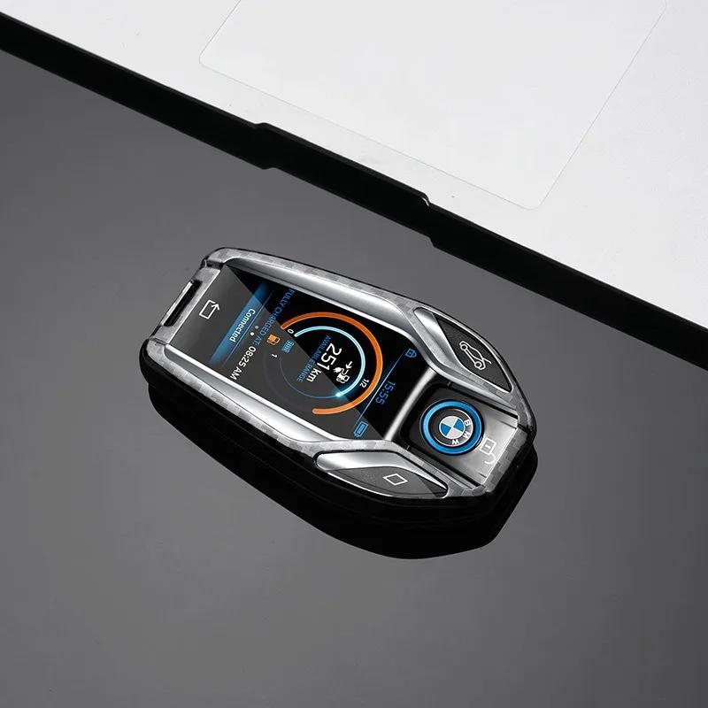 BAGG9 Car Sticker Alloy New TPU Car Key Case Cover Shell Keychain For BMW 5 7 Series G11 G12 G30 G31 G32 I8 I12 I15 G01 G02 G05 G07 X3