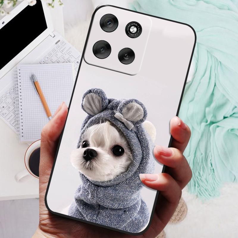 Для Motorola Moto G86 Чехол-бампер Лев Волк Силиконовый Мягкая Задняя Крышка Для Moto G56 G86Power Чехол Для Телефона Moto G56 Защитный Корпус