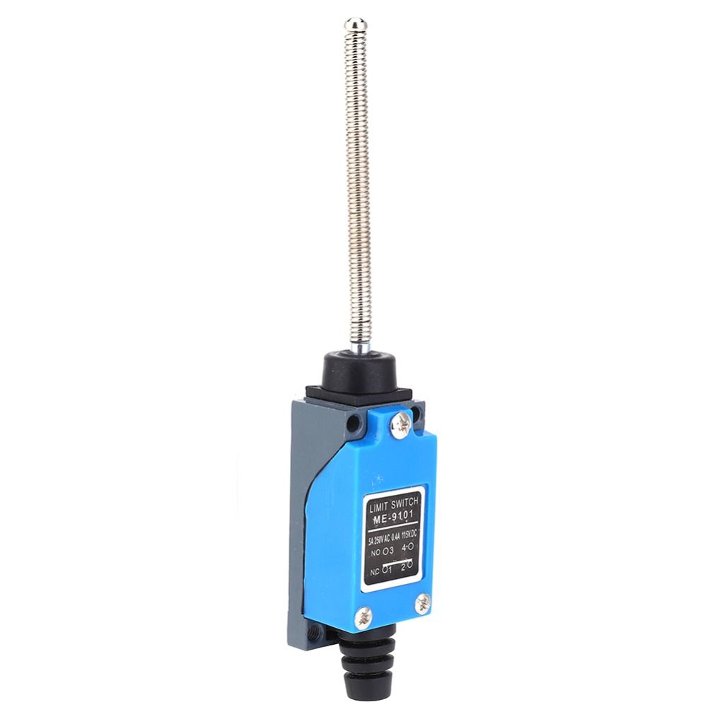 250VAC 50~60Hz ME-9101 Limit Switch 1NO 1NC 115VDC Roller Lever Switch Limit Switches Flexible Spring Rod Micro Limit Switch