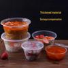 Disposable Round Plastic Takeout Bowls with Lids