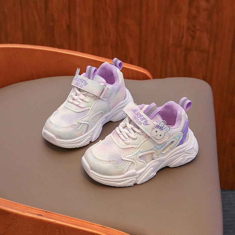 Детская обувь 2025 новая весна и осень дышащая сетчатая обувь для девочек детская спортивная обувь обувь для малышей 1-6 лет