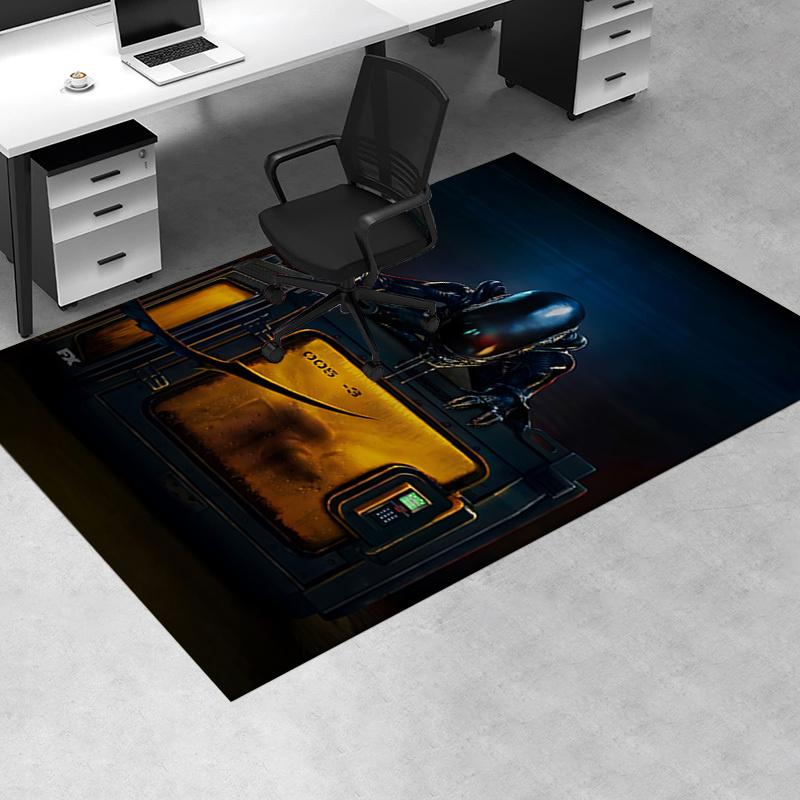 Alien Chair Mat - Office Carpet for Desk, Large Area Rug for Home Decor, Sofa Carpet, Gift Idea for Office and Living Room0169A