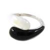 Silver Ring 'Ruth' Mother-of-pearl Onyx