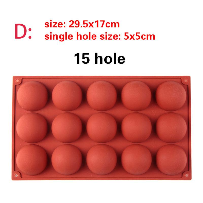 1 шт., шарообразная сферическая форма для выпечки помадки для торта, кондитерских изделий, украшения своими руками, силиконовая форма для шоколадных конфет, круглая форма для десерта