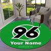 Hannover 96 Custom Name Round Area Rug,Carpet Rug for Living Room Bedroom Sofa Playroom Decor,Non-slip Floor Mat