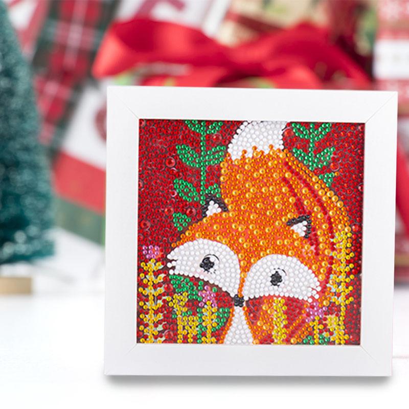 Kids Full Drill 5D Diamond Painting Kit, Cartoon Animal Handmade Diy Diamond Paste Decor Art